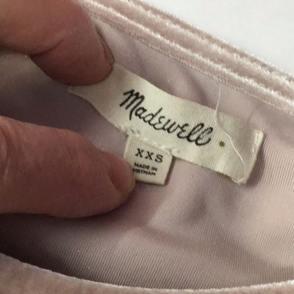 Madewell Crush Velvet Top XXS - Picture 8 of 11